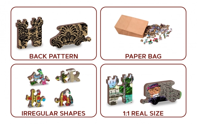 Drvene puzzle s figuricama - Pariški trg u Berlinu
