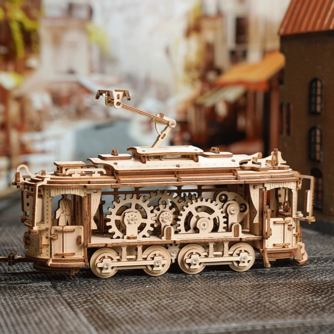 RoboTime 3D drveni mehanički puzzle Tramvaj