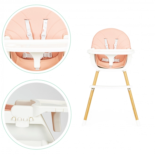 Ecotoys Stolac 2u1 Roza