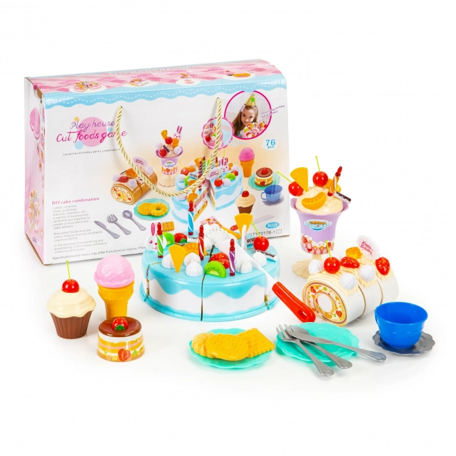 Set za rezanje rođendanske torte 76 kom