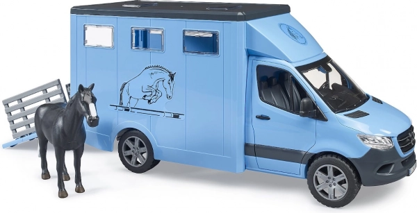 Bruder Mercedes‑Benz Sprinter prijevoznik konja s figuricom