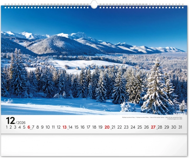 Zidni kalendar Magične Tatre 2026