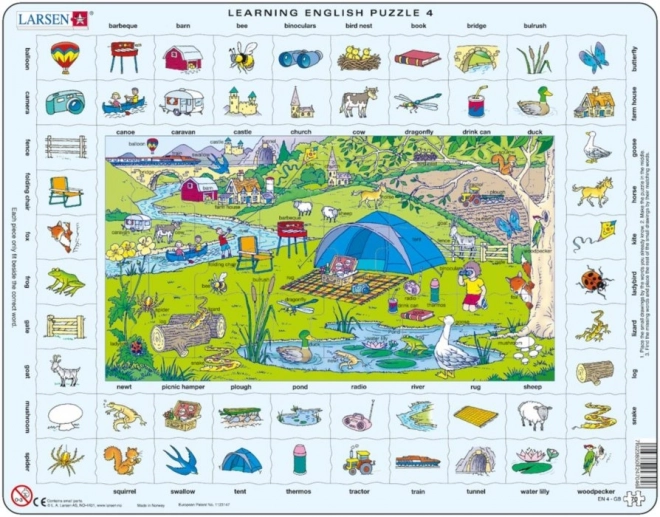 Larsen Puzzle Engleski: Praznici na selu 70 dijelova