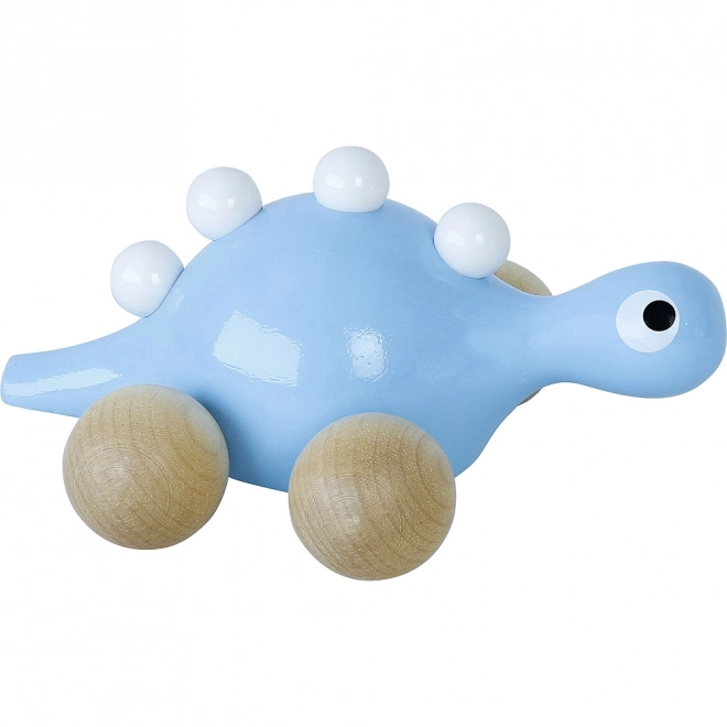 Drveni dinosaurus na kotačima Plavi