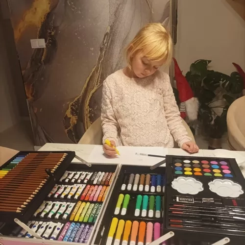 Veliki set za slikanje u koferu s jednorogom Maaleo 22768