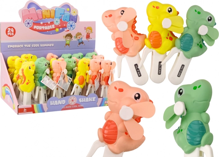 Ručni vjetrenjača Dinosaurus Mini vjetrenjača za djecu 3 boje