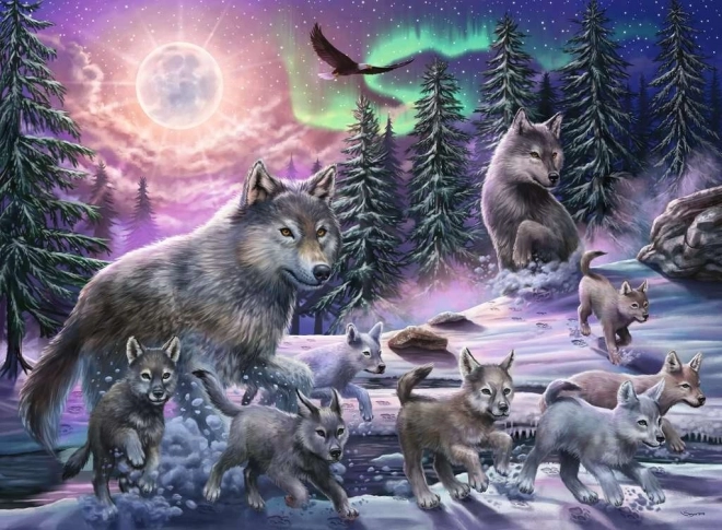 RAVENSBURGER Puzzle Vukovi sa Sjevera XXL 150 dijelova