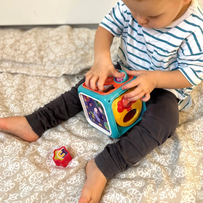 Interaktivna senzorska kocka Montessori 6u1