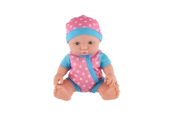 Beba/čvrsto tijelo plastika 25 cm na baterije sa zvukom 3 vrste u plastičnoj vrećici 13x28x7cm