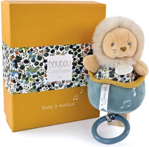 Poklon set – plišani lavić s glazbenim mehanizmom 20 cm