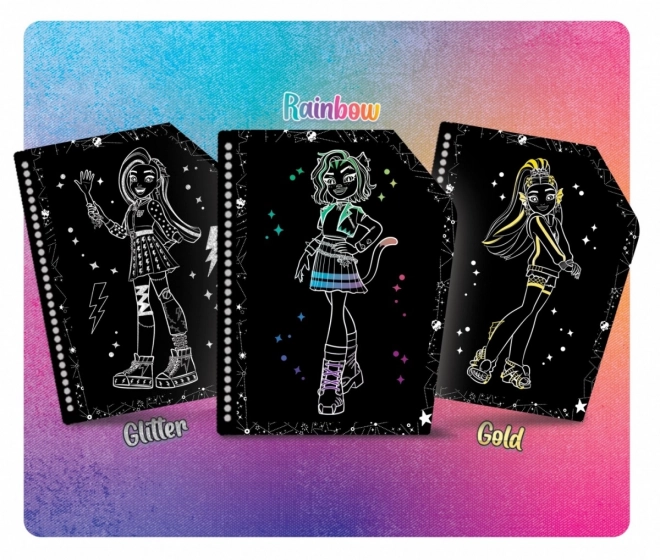 Scratch otkrij Sketchbook Scratch otkrij Monster High Zauvijek Prijatelji
