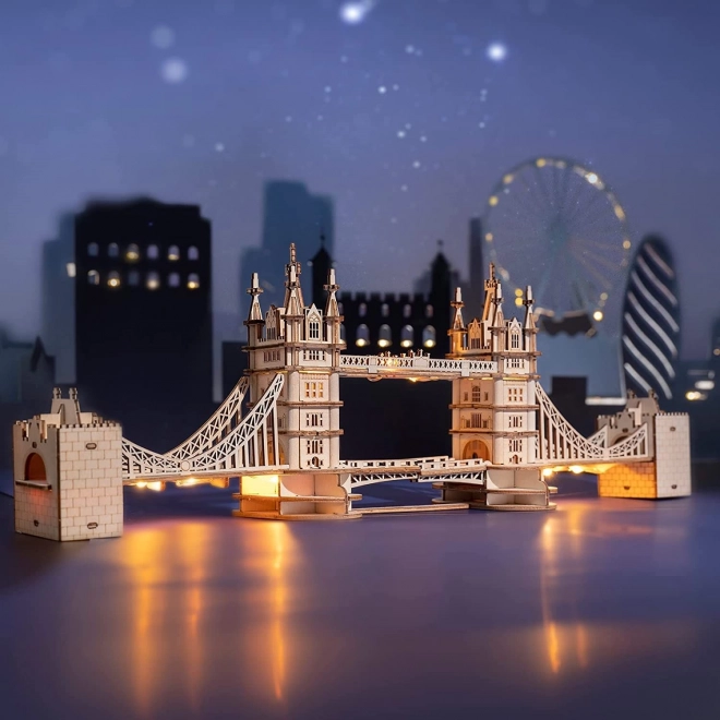 RoboTime drvene 3D puzzle most Tower Bridge svjetleći