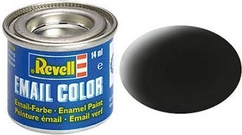 Sintetička emajl boja Revell Mat crna 08
