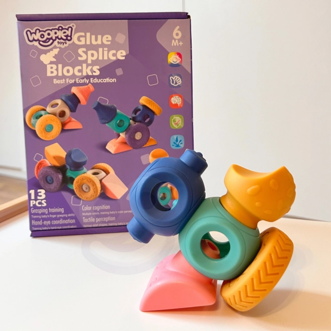 Woopie dječje senzorne kocke konstrukcijska slagalica 13 dijelova