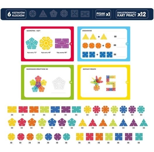 Komplet Geometrijske Pahulje - 224 dijelova