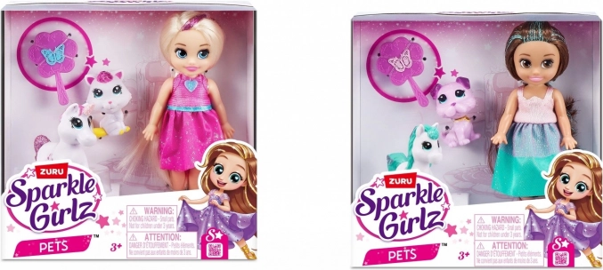 lutkica sa životinjicama ZURU Sparkle Girlz