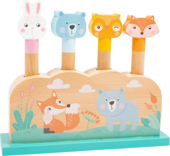 Drvena izbacivačka igra sa životinjama small foot