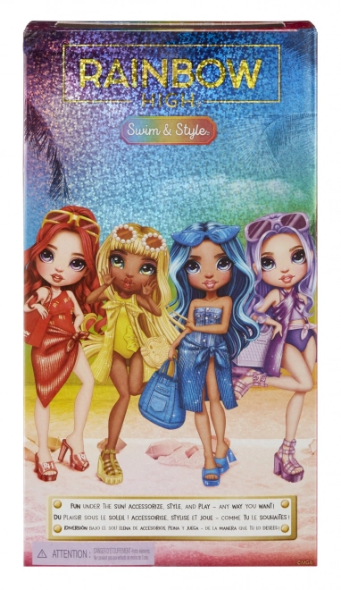 Rainbow High Fashion lutka u kupaćem kostimu - Violet Willow