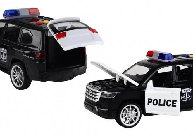 Policijski auto s efektima, otvarajućim vratima i mjerilom 1:14