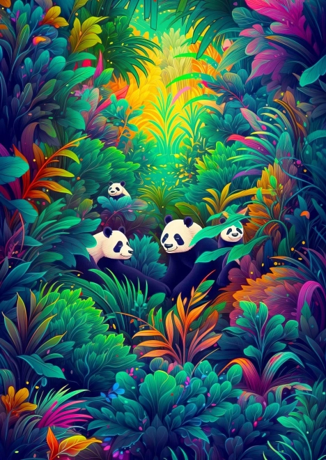 Puzzle Pande Nebo 1000 Dijelova
