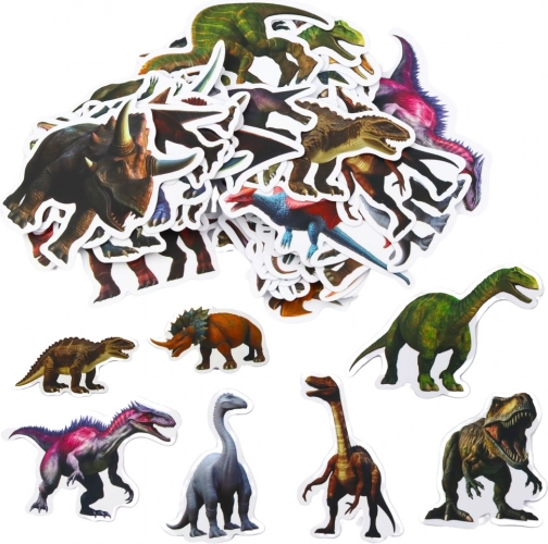 Set naljepnica za djecu s dinosaurima 4–7 cm 50 kom