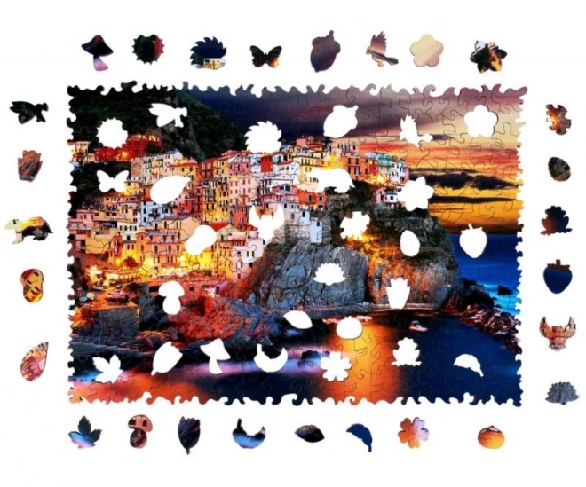 DRVENE ŠARENE PUZZLE - Manarola u Italiji