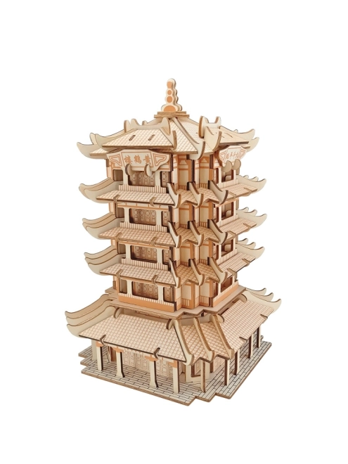 Woodcraft Drvene 3D puzzle Yellow Crane Tower