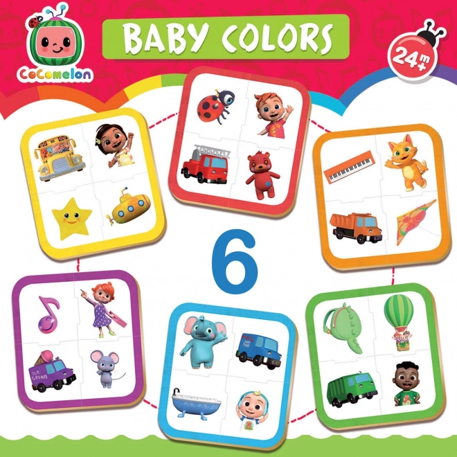 EDUCA Baby puzzle CoComelon: Uči boje 6x4 dijelovi