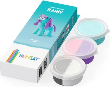 Masa Hey Clay Jednorog 3 pakiranja, Kišno