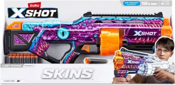 ZURU X-SHOT Skins Last Stand Enigma – pištolj za pjenaste strelice (16 strelica)