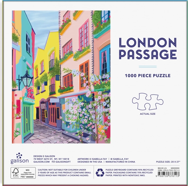 Galison Puzzle Londonska pasaža 1000 dijelova