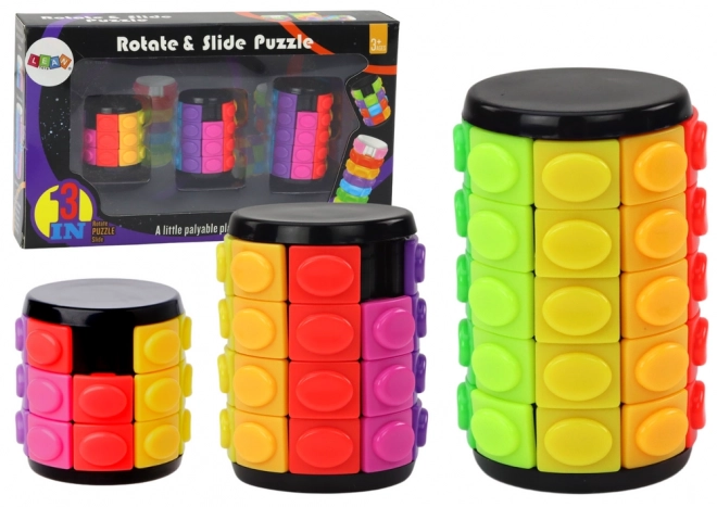 Set Logičkih Zagonetki Cilindar 3 Razine Težine