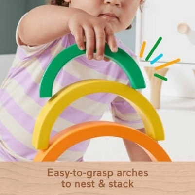 Drvena sklopiva duga Fisher-Price za djecu
