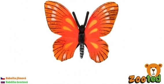 Plastični leptir MONARH – dekorativni model 5,5 cm
