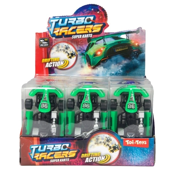 Plastična karting vozilica 9 cm - razne boje