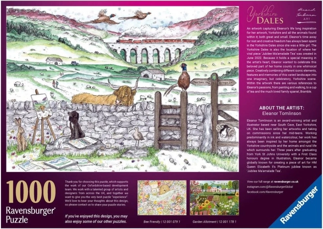 Ravensburger puzzle Život u Yorkshiru 1000 dijelova