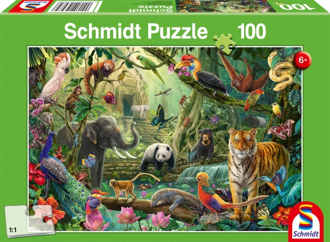 Puzzle šarena džungla 100 dijelova