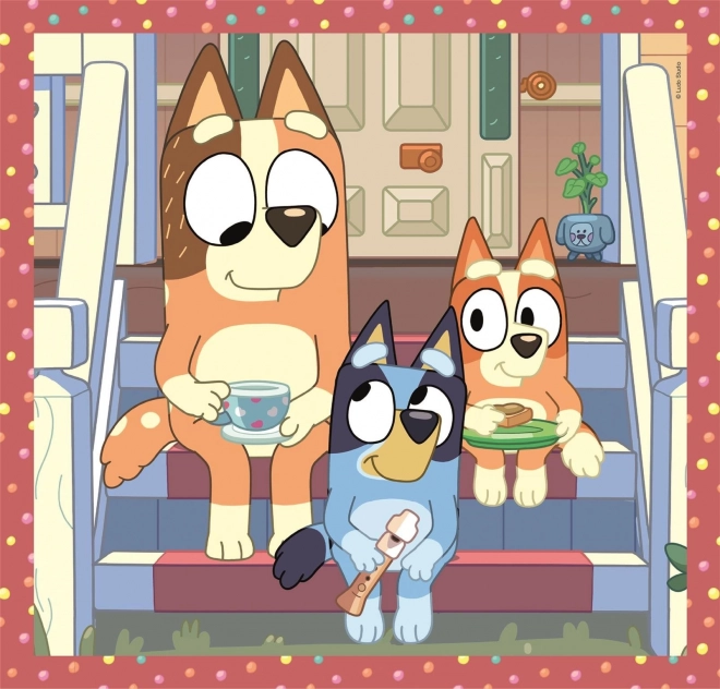 Puzzle 3x48 komada Bluey Kvadratne