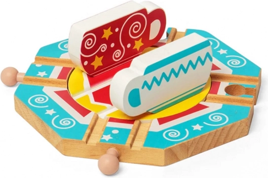 Bigjigs Rail Okretna Pruga s Motivom Čajnih Šalica