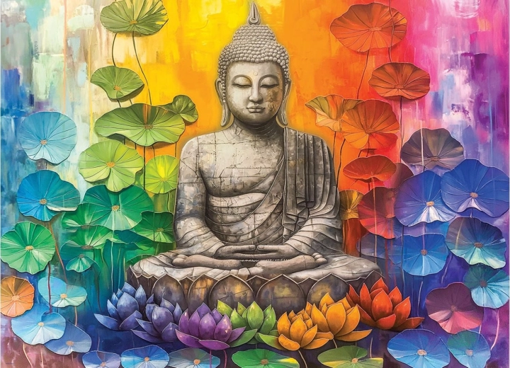 Slagalica EUROGRAPHICS Šareni Buddha 1000 dijelova