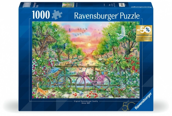 RAVENSBURGER Puzzle Bicikl u Amsterdamu 1000 dijelova