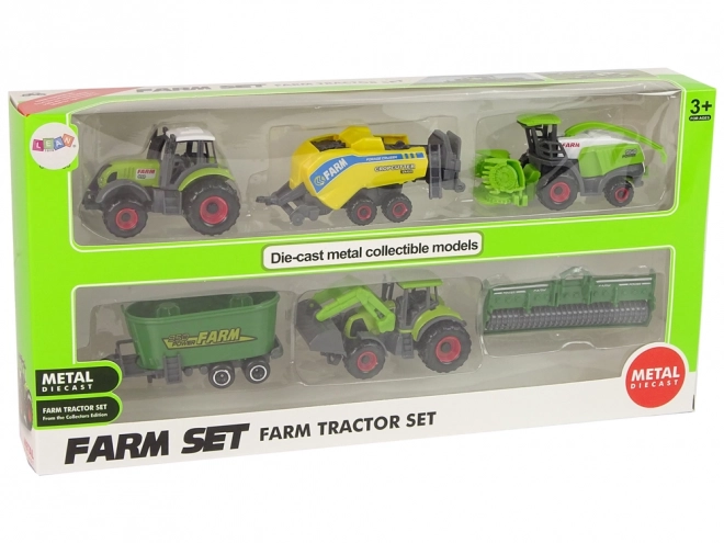 Set 6 poljoprivrednih vozila Traktor Kombajn Metalni dijelovi