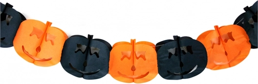 Papirnata Halloween girlanda s bundevama 4 m
