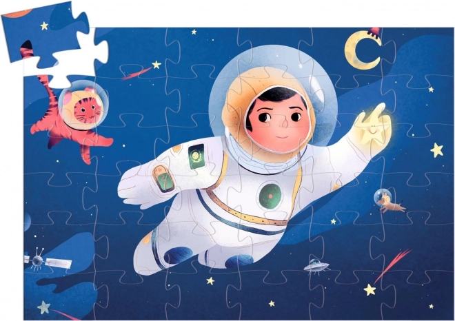 Puzzle Astronaut na Mjesecu 36 dijelova