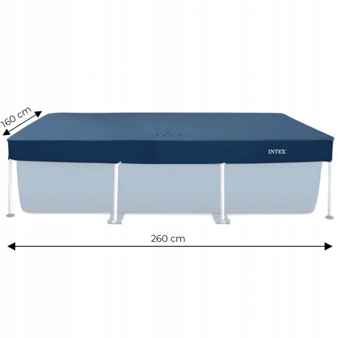 Pokrov za bazen s okvirom 2,6 x 1,6 m Intex