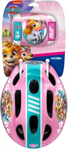 Dječji zaštitni set s kapom i štitnicima Paw Patrol roza