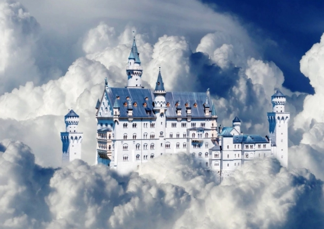 Bluebird puzzle dvorac Neuschwanstein u oblacima, 500 dijelova