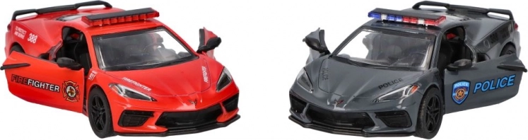 goki metalni model corvette policija/vatrogasci 13 cm