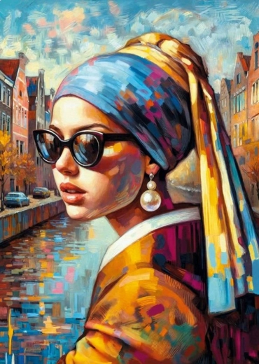 Cherry Pazzi Puzzle Djevojka s biserom 1000 dijelova
