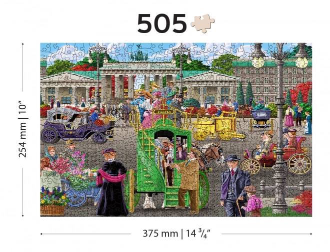 Drvene puzzle s figuricama - Pariški trg u Berlinu